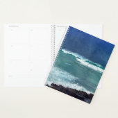 Surf hawaïen Vagues océaniques Aqua Turquoise Blue (Devant avec enveloppe)