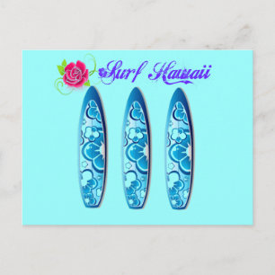 Surf Hawaii Surfboards Briefkaart