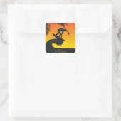 Surf:Hawaii Vierkante Sticker (Tas)