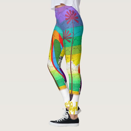 Surf Hippie coloré Leggings (Gauche)
