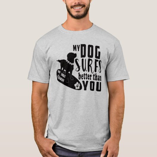 Surf Honden Hawaii Gauntlet Adult Tee Shirt (Voorkant)