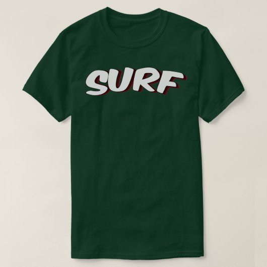 Surf Ik hou van surfen 1 T-shirt (Design voorkant)