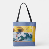Surf in Mahabalipuram Tote Bag (Achterkant)