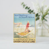  Surf in Zuid-Afrika Briefkaart (Staand voorkant)
