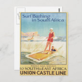  Surf in Zuid-Afrika Briefkaart (Voorkant / Achterkant)