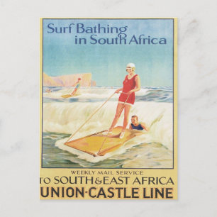 Surf in Zuid-Afrika Briefkaart