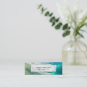 Surf Instructeur Ocean Wave Professional Mini Visitekaartje (Staand voorkant)