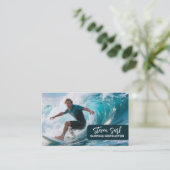 Surf instructeur visitekaartje (Staand voorkant)