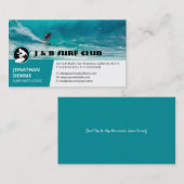 Surf Instructor | Actief surfplanherstel Visitekaartje (Voorkant / Achterkant)