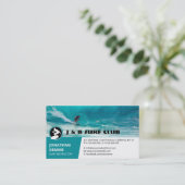 Surf Instructor | Actief surfplanherstel Visitekaartje (Staand voorkant)