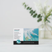 Surf Instructor | Actief surfplanherstel Visitekaartje (Staand voorkant)