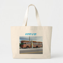 SURF IS OMHOOG GROTE TOTE BAG