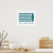 Surf Jeffreys Bay Zuid-Afrika Poster (Keuken)