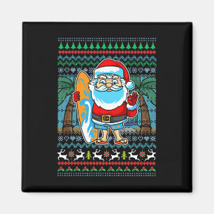 Surf Kerstman Surfer Hawaiaanse Kerst Moeder Vader Magneet