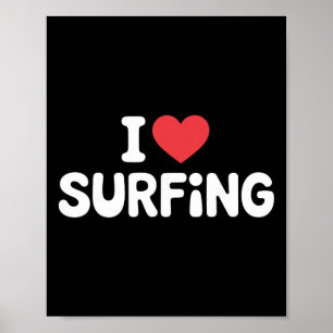 Surf Kunst Voor Mannen Vrouwen Surfer Surfplank Li Poster