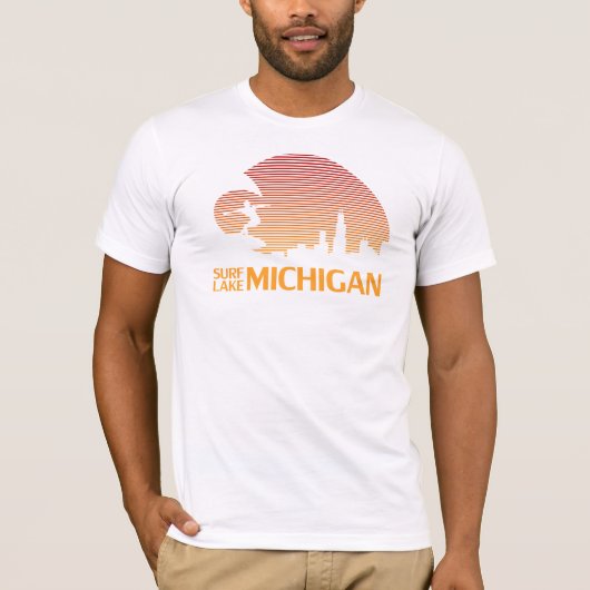 Surf Lake Michigan! T-shirt (Voorkant)