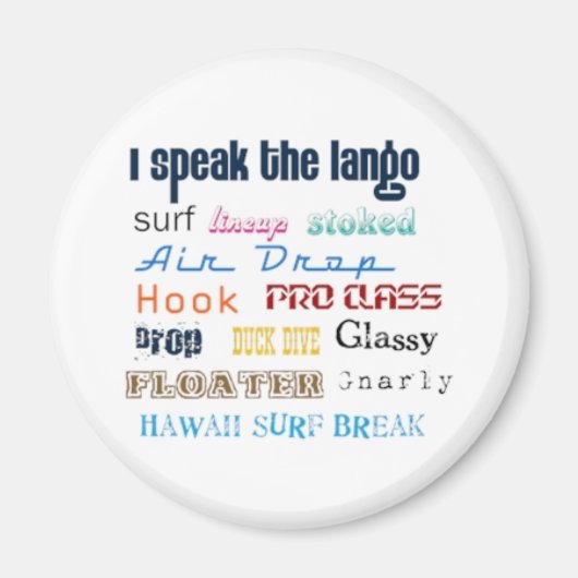 Surf Lango LIMITED EDITION Magneet (Voorkant)