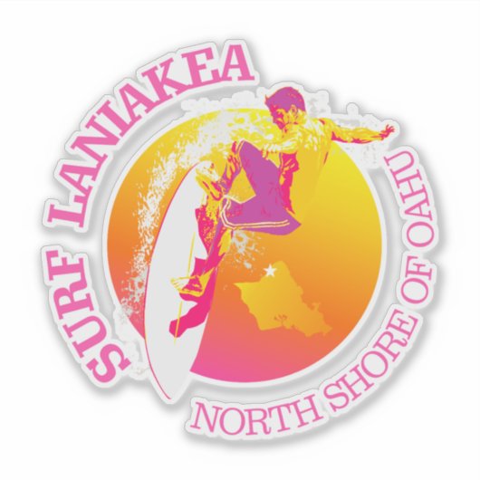 Surf Laniakea Sticker (Voorkant)