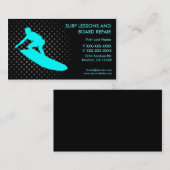 Surf leçons conseil réparation carte de visite per (Devant / Derrière)
