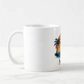 Surf Life Minimaliste Surfer Sunset Mug (Gauche)