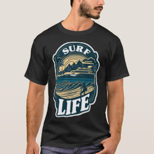 Surf Life Tropical Beach Vakantie Hawaï Surfen T-shirt