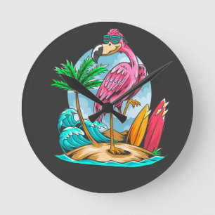 Surf Like a Mingo! Acrylic Wall Clock Ronde Klok