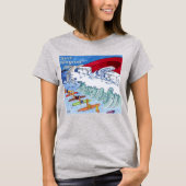 Surf Magnet femmes gris T-shirt (Devant)
