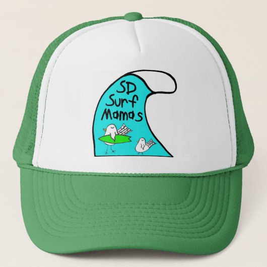 Surf Mamas Trucker Hat Trucker Pet (Voorkant)