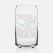 Surf met de haai blikvorm glas (Achterkant)