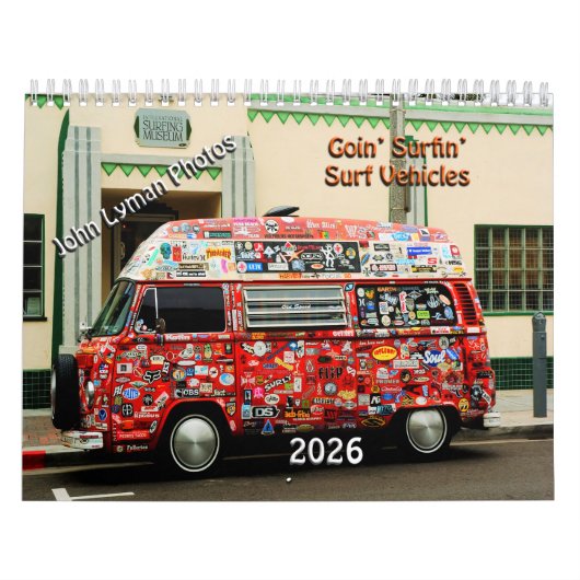 Surf Mobiles 2026 Calendar Kalender (Hoes)