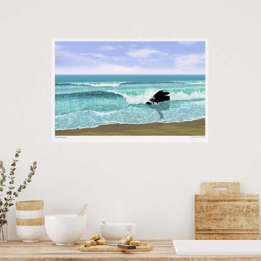 Surf Music Poster (Keuken)