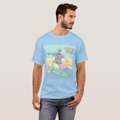 Surf ‘N’ Spook Skeleton Surfer T-shirt (Voorkant volledig)