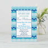 Surf 'N Sun Nautical Baby Sip and See Kaart (Staand voorkant)