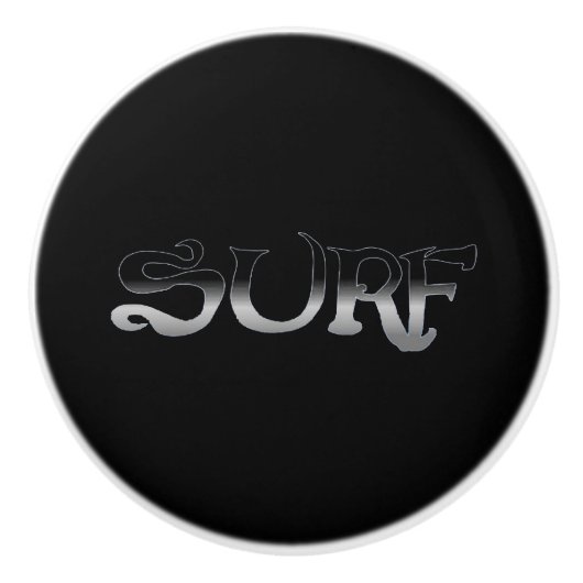 Surf noir fade ceramique bouton (Devant)