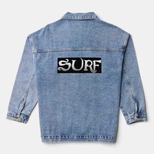 Surf noir femmes jean veste (Verso)
