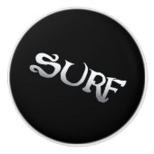 Surf noir incliné en céramique bouton (Devant)