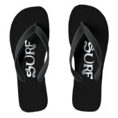 Surf noir larges tongs (Semelle)