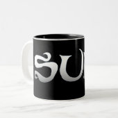 Surf noir tasse à deux tons (Devant gauche)