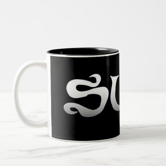 Surf noir tasse à deux tons (Gauche)