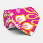 SURF oerwoud (HOT PINK COMBO) Stropdas (Opgerold)