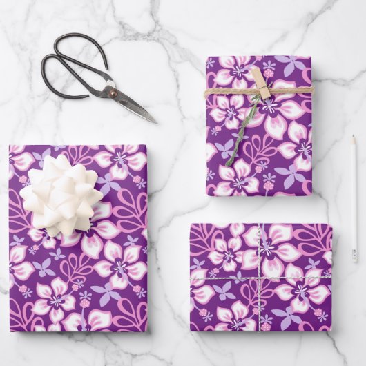 SURF oerwoud (PAARSE COMBO) Inpakpapier Vel (Voorkant)