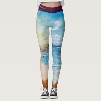 "Surf omhoog" Beachy Leggings