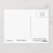 Surf omhoog briefkaart (Achterkant)