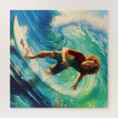 Surf omhoog: de golf berijden legpuzzel (Horizontaal)