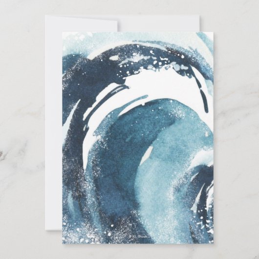 Surf omhoog | De grote Baby eerste verjaardag van Kaart (Achterkant)