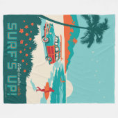 Surf omhoog fleece deken (Voorkant (Horizontaal))