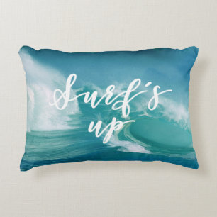 Surf omhoog Fun Typografie & Quote Accent Kussen
