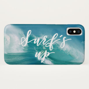 Surf omhoog   Fun Typografie & Quote iPhone X Hoesje