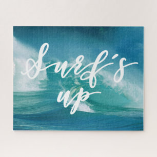 Surf omhoog   Fun Typografie & Quote Legpuzzel