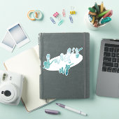 Surf omhoog | Fun Typography Surf Quote Sticker (iPad Cover)